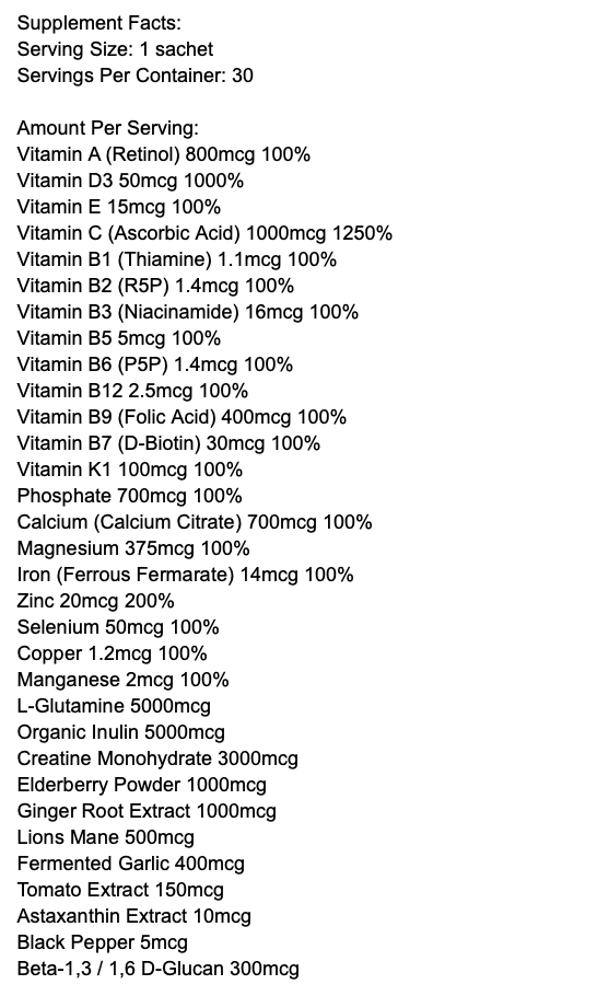 Remedy Relief Immunity Tropical Sunrise 30 Sachets